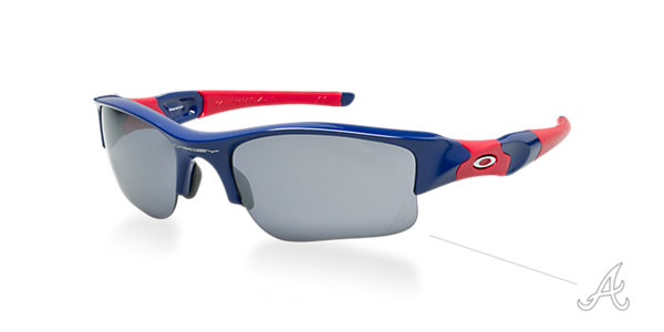 Oakley FLAK JACKET XLJ MLB  BRAVES Blue / Black