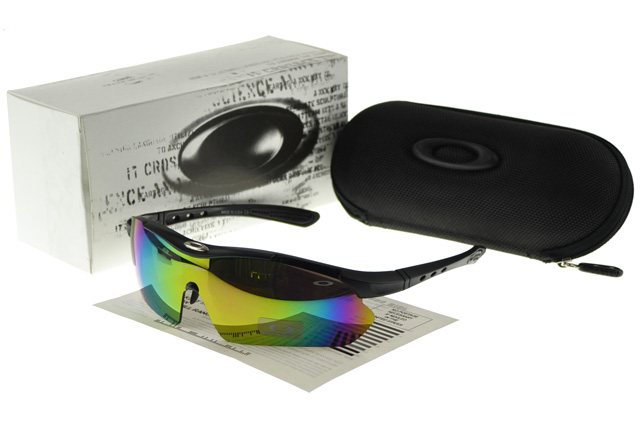 Oakley Sports Sunglasses black Frame multicolor Lens