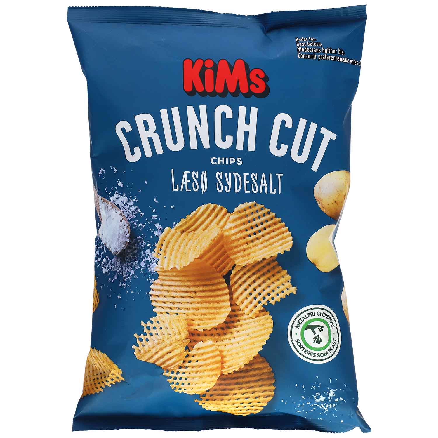 KiMs Crunch Cut Chips Læsø Sydesalt 160g
