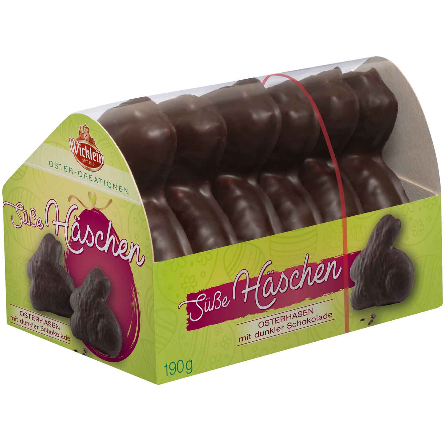 Wicklein Süße Häschen dunkle Schokolade 190g